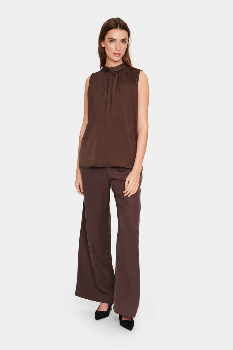 Bluse Aileen in Hot Fudge