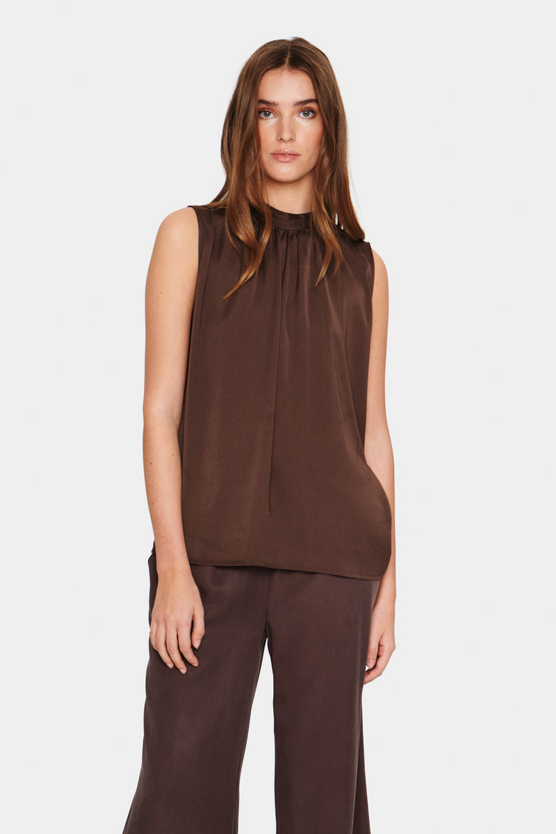 Bluse Aileen in Hot Fudge