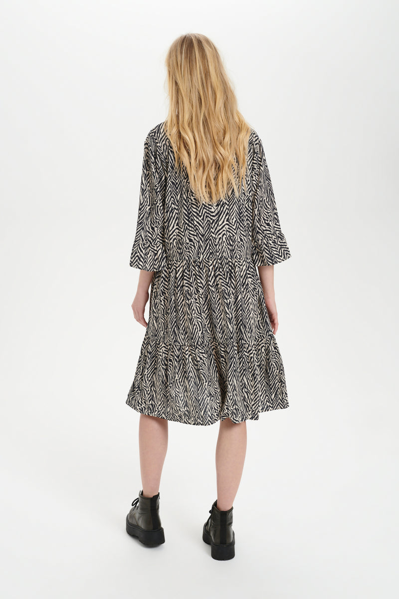 Kleid Eda in Ombre Blue Zig