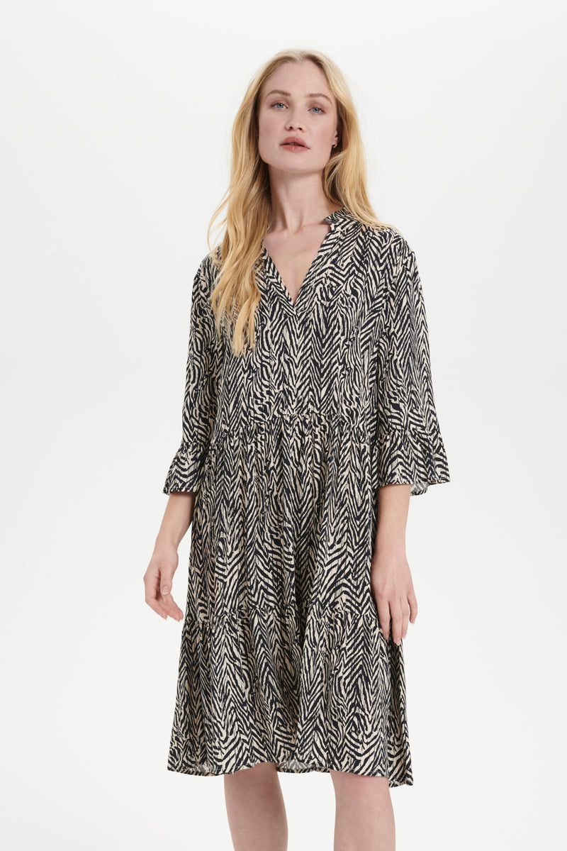 Kleid Eda in Ombre Blue Zig