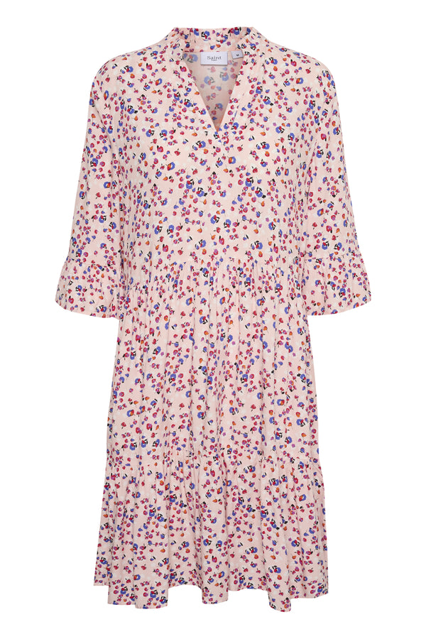 Kleid Eda in Pink Chute Fleurs