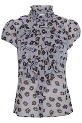 Bluse Lilja in Quicksilver Flower Shadows