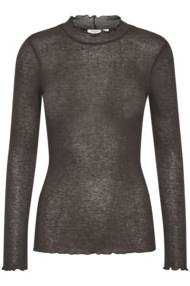 Langarmshirt Ciki in Raven