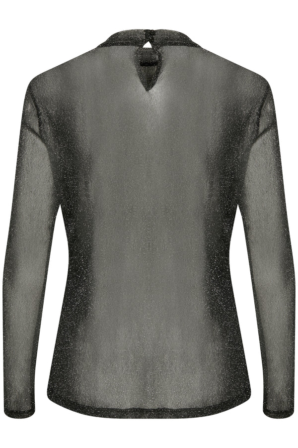 Glitzerbluse Delila in Black