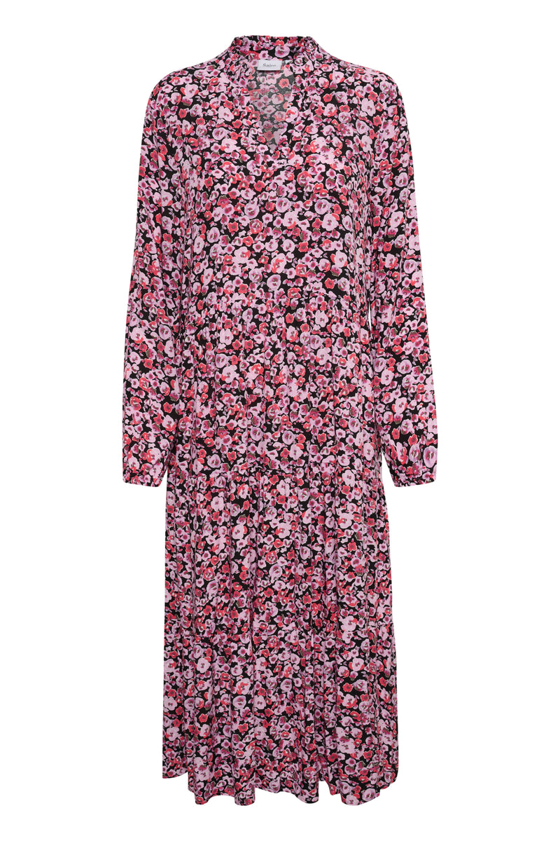 Maxikleid Eda in Black Water Florals