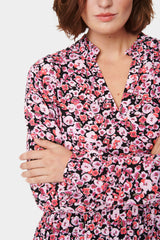 Maxikleid Eda in Black Water Florals