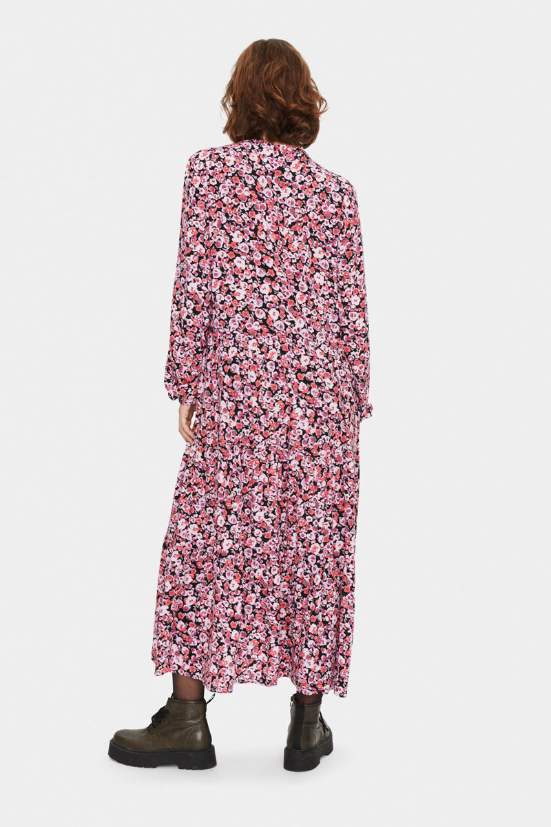 Maxikleid Eda in Black Water Florals