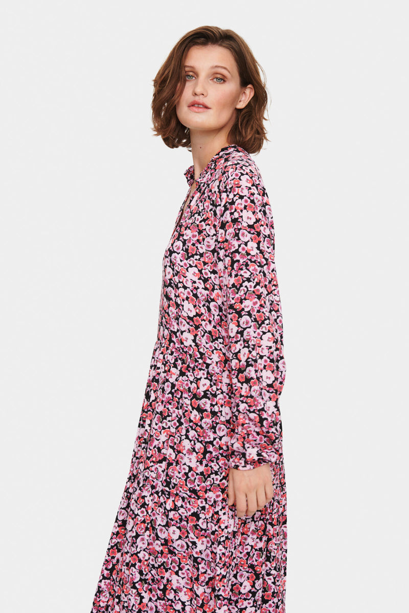 Maxikleid Eda in Black Water Florals