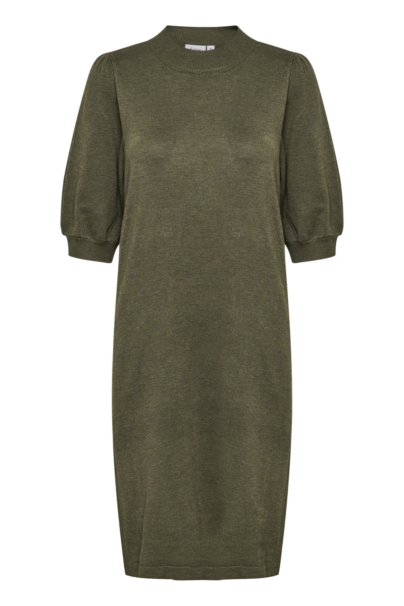 Strickkleid Kila in Army Green