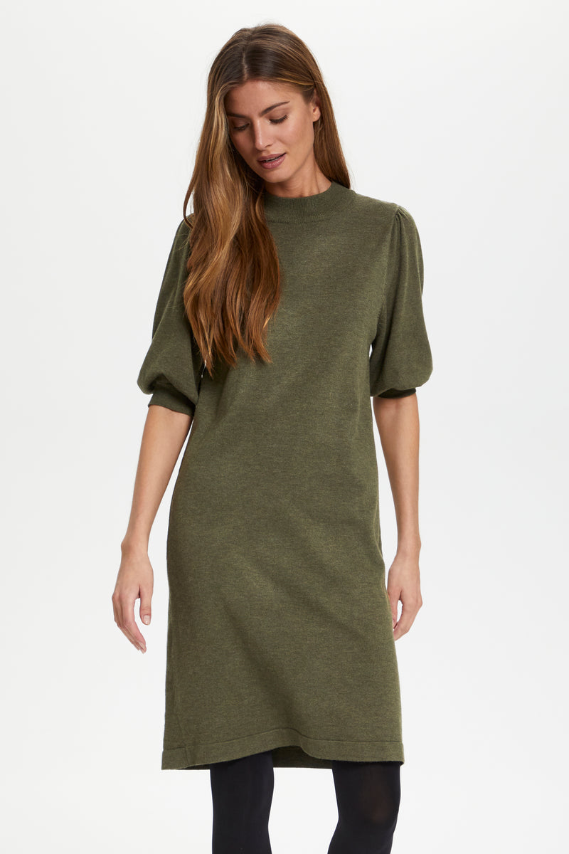 Strickkleid Kila in Army Green