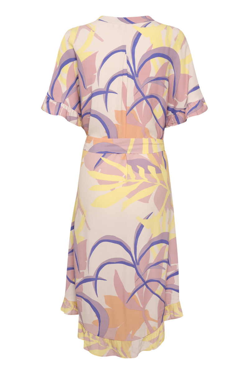 Kleid Melina in ﻿Silver Peony Palm Breeze