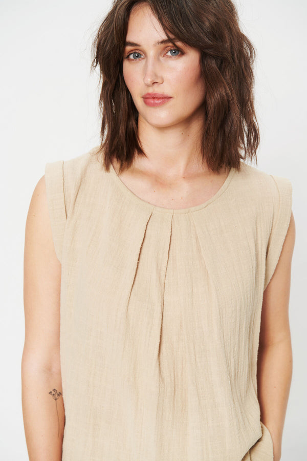 Bluse Monica in Safari