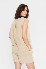 Bluse Monica in Safari