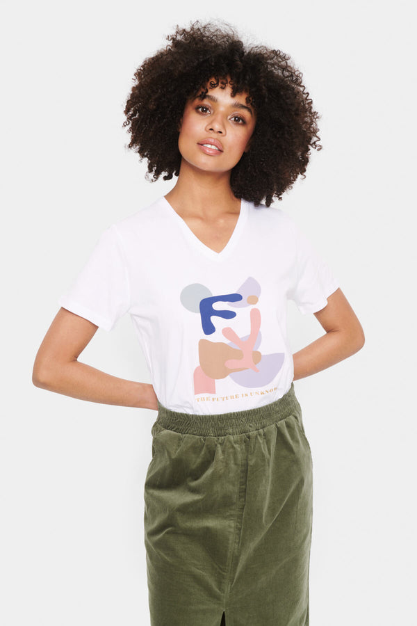 T- Shirt Naba in Bright White