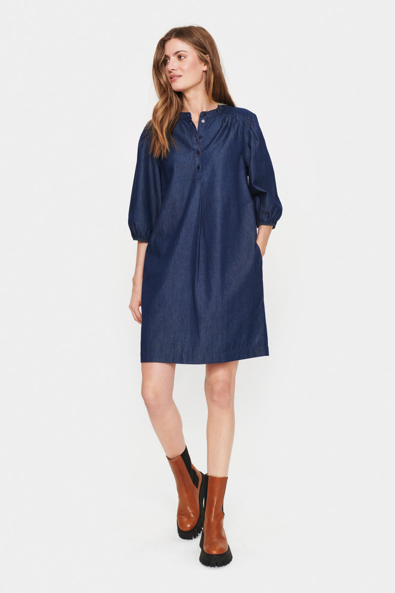 Kleid Paprika in Dark Blue Melange