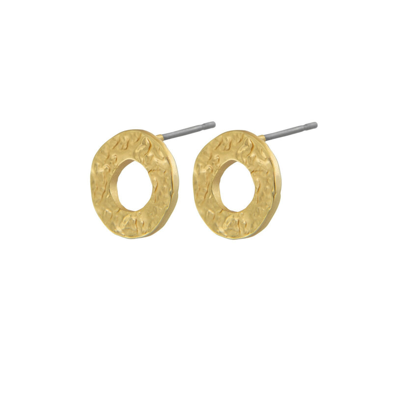 Ohrstecker Amber Open Post Gold - SHILA