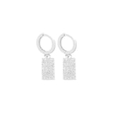 Ohrringe Cecil Square Silber