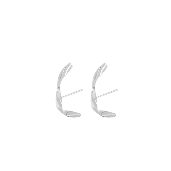 Ohrring Fluid Branch Rhodium