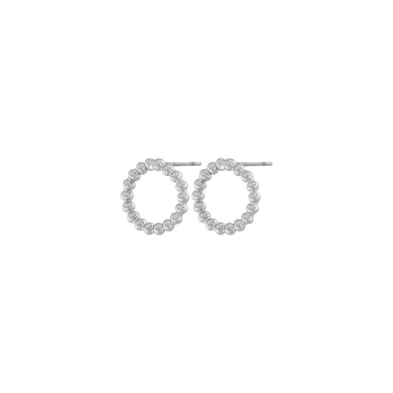 Ohrstecker Bubble Mini in Rhodium