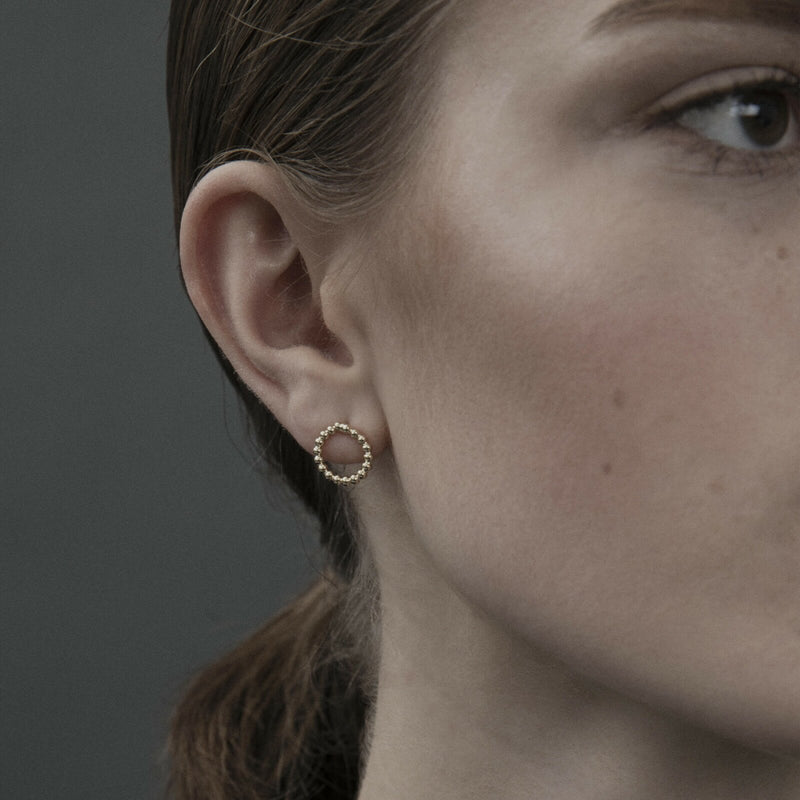 Ohrstecker Bubble Mini in Rhodium