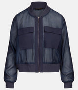 Organza Blouson in Navy