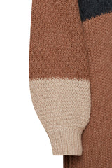 Cardigan Clementine in Henna Striped
