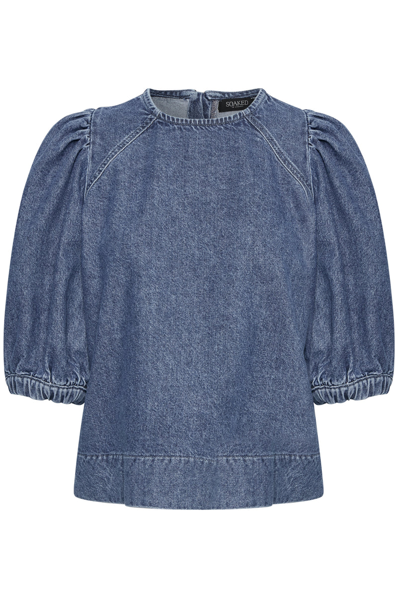 Jeansbluse Neel in Classic Blue