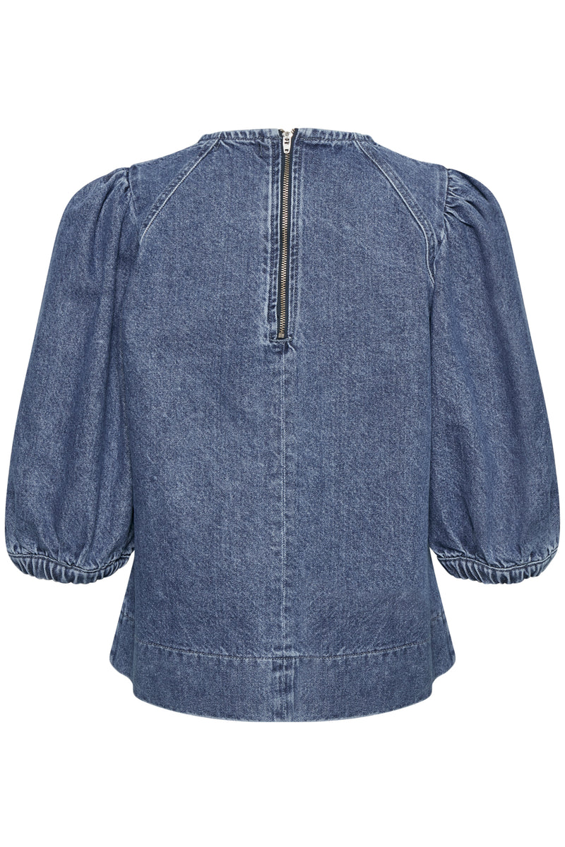 Jeansbluse Neel in Classic Blue