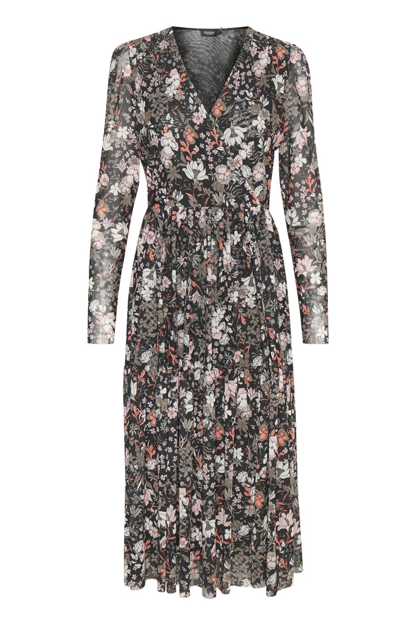 Midikleid Aldora in Vintage Flover