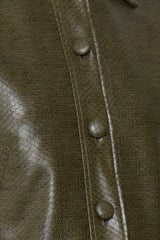 Lederjacke Eluka mit Krokoprint