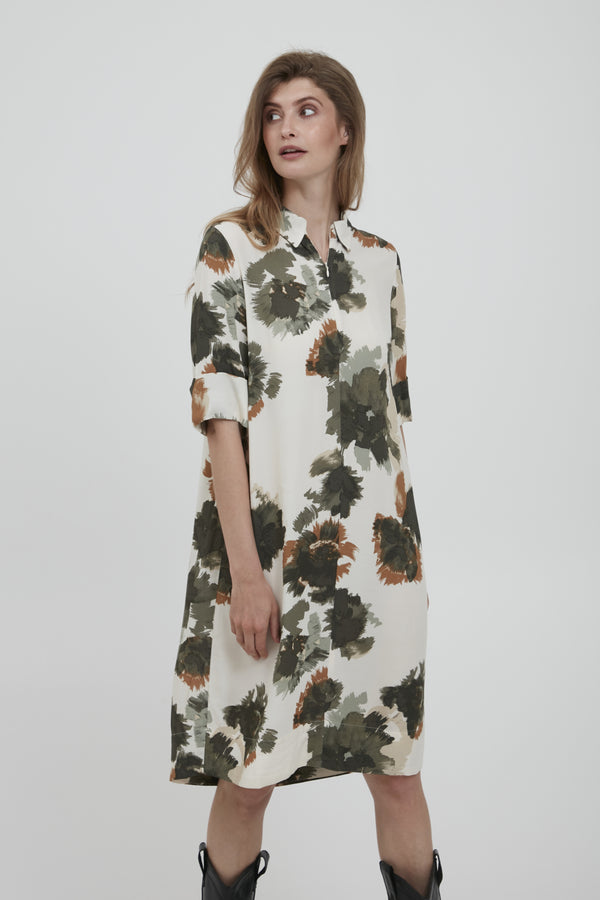 Kleid Banue mit Watercolorprint