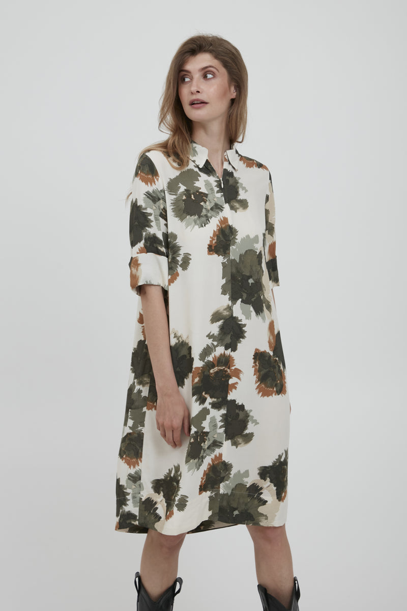 Kleid Banue mit Watercolorprint