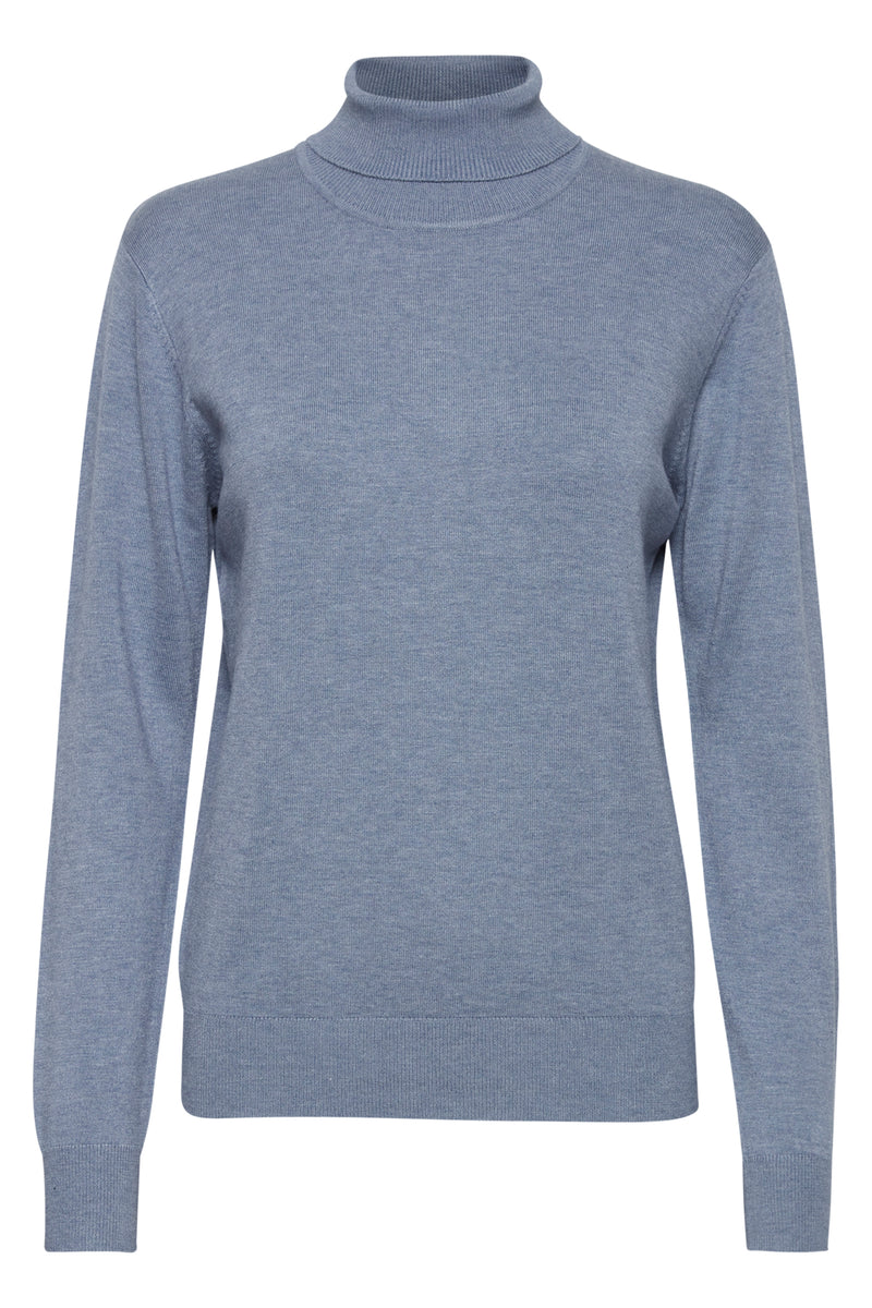 Rollkragen Pullover Pimba in Stonewash Melange