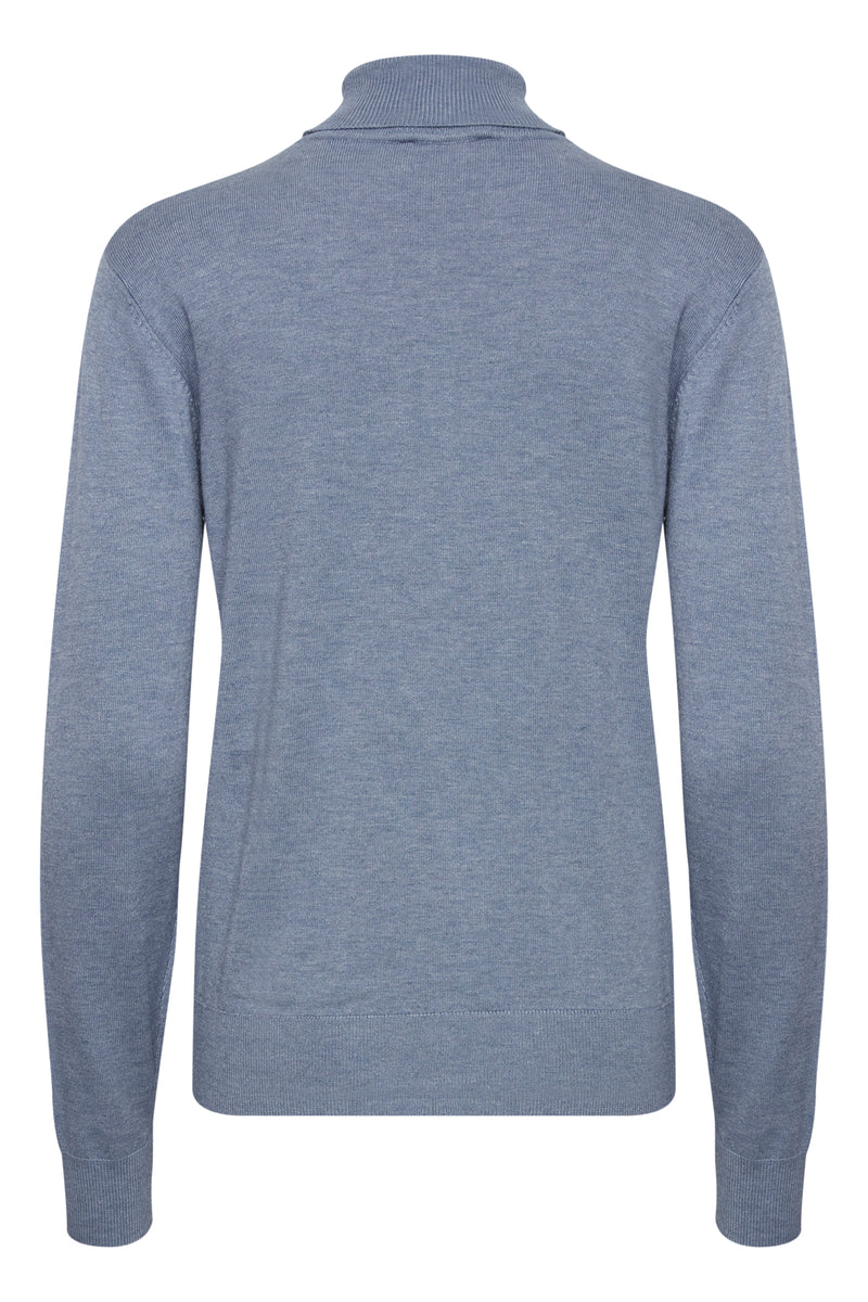 Rollkragen Pullover Pimba in Stonewash Melange