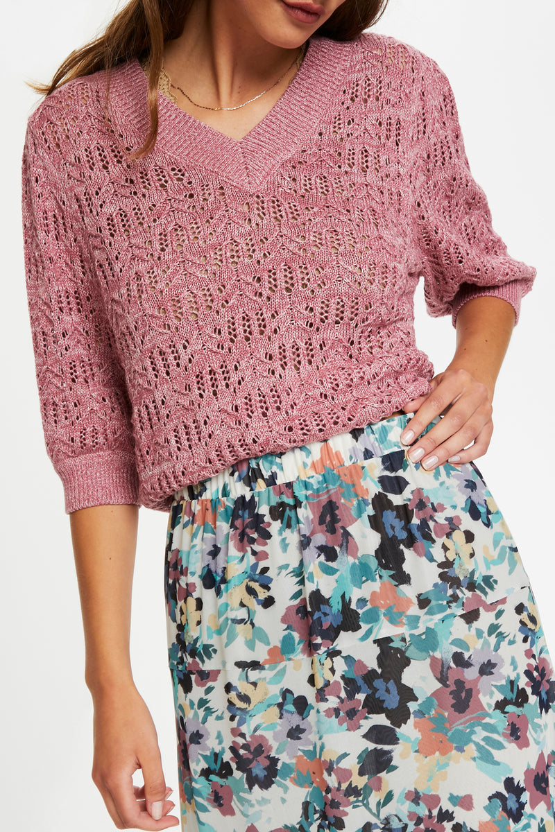 Rock Mully mit Blumenprint