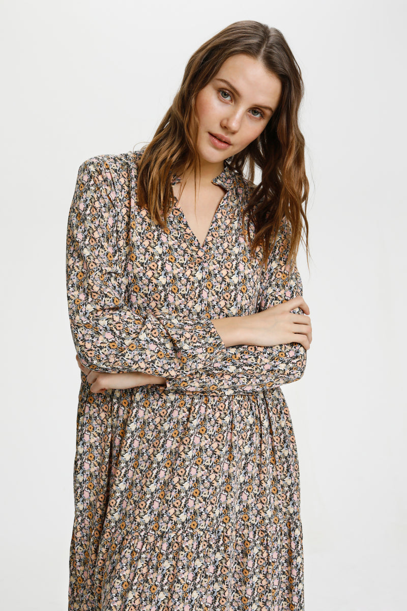 Midikleid Eda mit Blumenprint