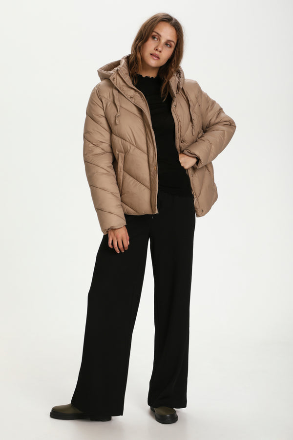 Steppjacke Hayli in Light Taupe