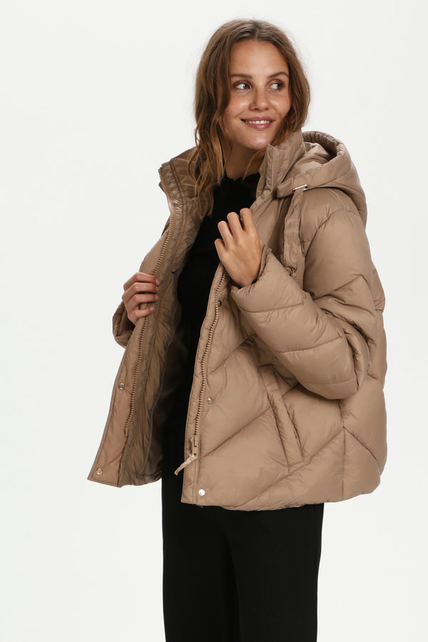 Steppjacke Hayli in Light Taupe