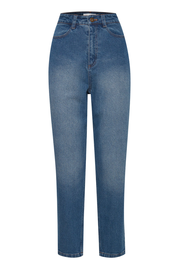 Momjeans Nicole in Medium Blue