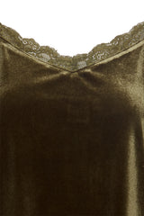 Spitzentop Lavanny in Olive