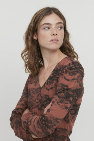 Kleid Vera in Mahogany