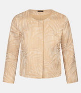Jacquard Blazer in Beige