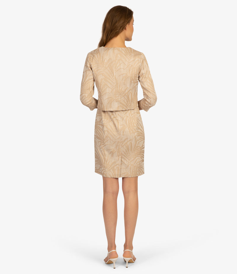 Jacquard Blazer in Beige