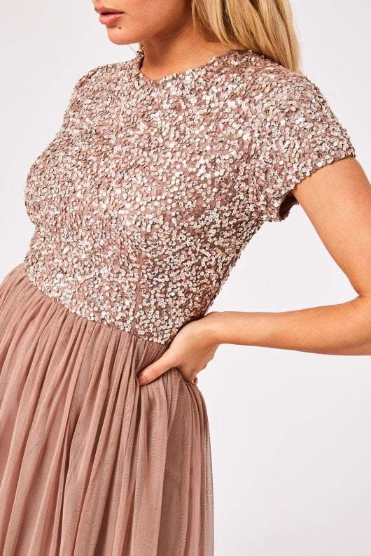Paillettenkleid Mink - SHILA