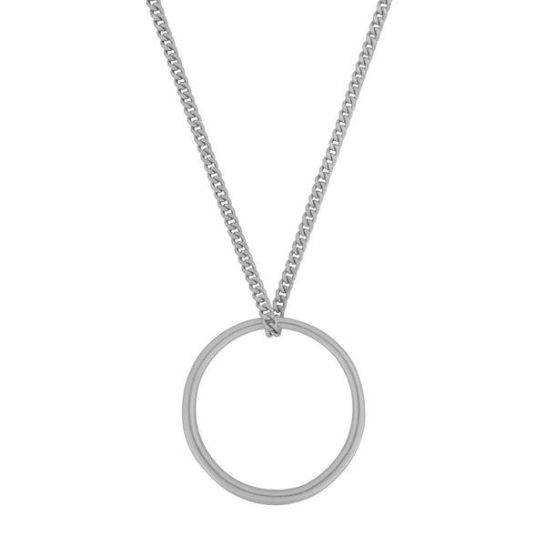 Infinity Simple Halskette Rhodiniert