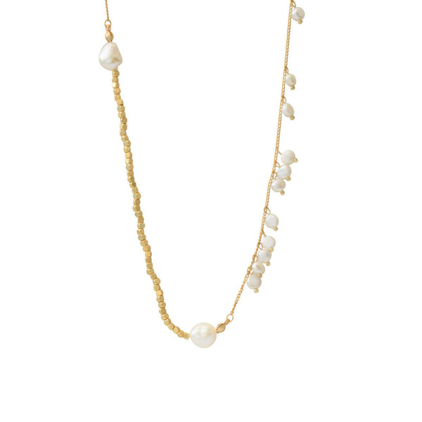 Kette Audrey Long Pearl in Gold
