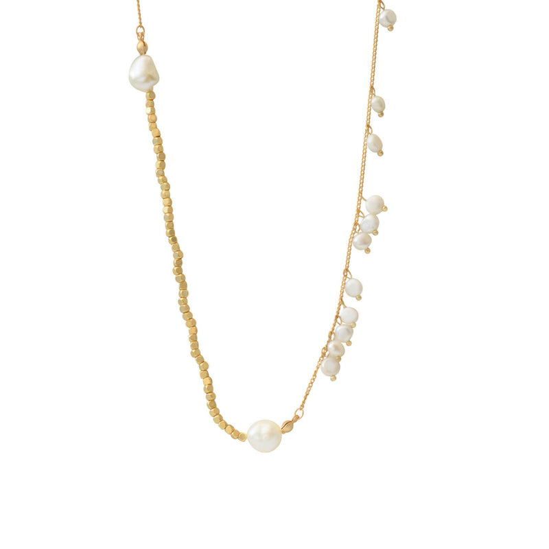 Kette Audrey Long Pearl in Gold