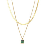 Kette Hope Crystal in Gold/ Grün