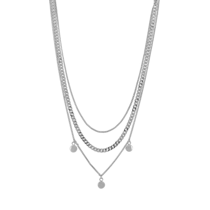 Layering 3er Kette Vanity Triple Rhodium - SHILA