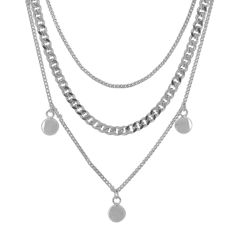 Layering 3er Kette Vanity Triple Rhodium - SHILA